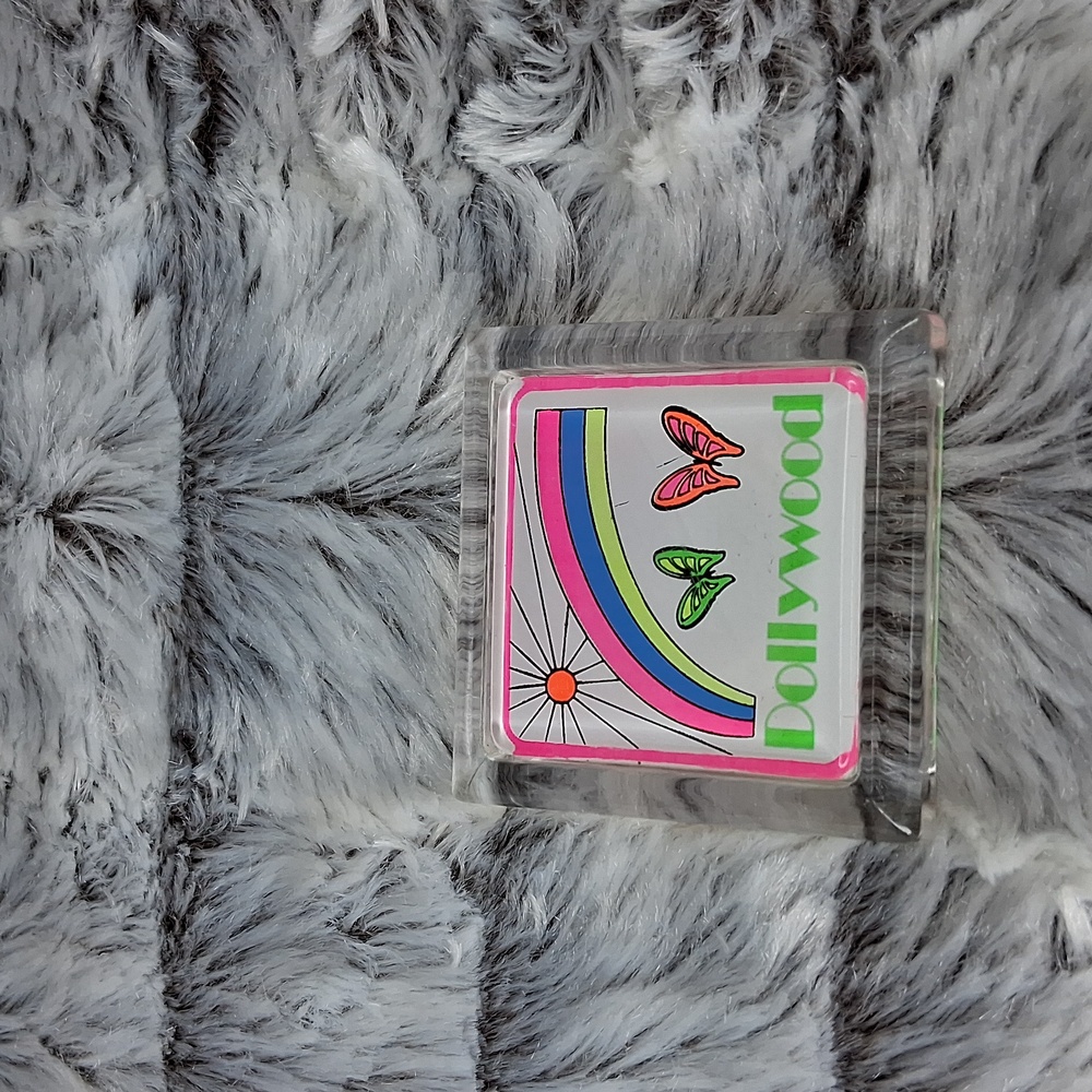 Vintage Dollywood Magnet with Butterflies